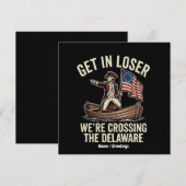 Invitation Entrez les perdants, nous traversons le Delaware,  (Devant / Derrière)
