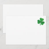 Invitation Envelopes de la Saint-Patrick – Vert chanceux du t (Devant / Derrière)