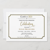 Invitation Enveloppe 2023 avec photo et nom Insérer (Dos)