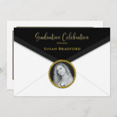 Invitation Enveloppe 2023 avec photo et nom Insérer (Devant / Derrière)