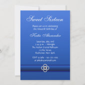 Invitation Enveloppe à imprimé léopard bleu (Dos)