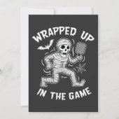 Invitation Enveloppé dans le jeu pickleball Halloween (Devant)