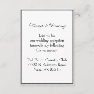 Invitation Enveloppe de mariage écologique gris simple