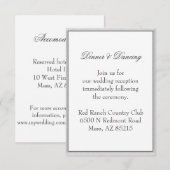 Invitation Enveloppe de mariage simple grise écologique (Devant / Derrière)