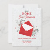 Invitation Enveloppe de vacances Floral Nouvelle maison pour  (Devant)