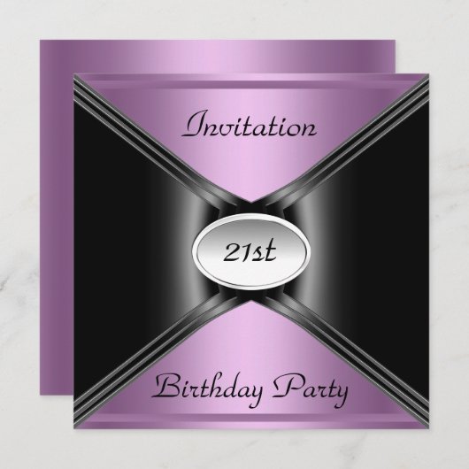 Invitation Enveloppe d'invitation N'importe quel Anniversaire (Devant / Derrière)