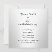 Invitation Enveloppe d'invitation N'importe quel anniversaire (Dos)