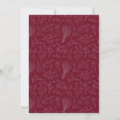 Invitation Enveloppe personnalisable Royal Maroon (Dos)