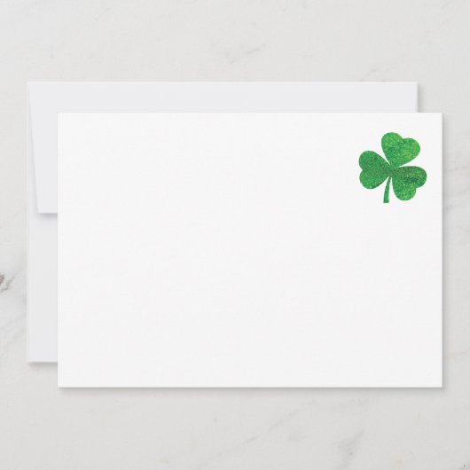 Invitation Enveloppes pour la Saint-Patrick – Vert chanceux d (Devant)