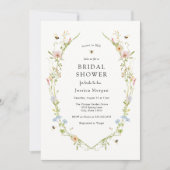 Invitation Envie d'être Fleur sauvage de douche nuptiale (Devant)