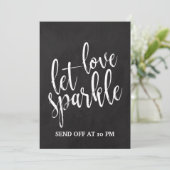 Invitation Envoi de cierges magiques - Panneau de tableau noi (Debout devant)