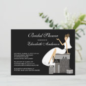 Invitation Envoi d'invitation à une mariée branchée (Debout devant)