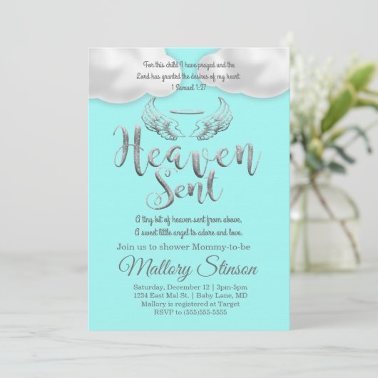 Invitation Envoyé du ciel (Debout devant)