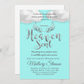 Invitation Envoyé du ciel (Devant / Derrière)