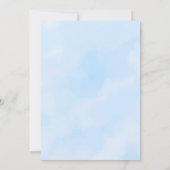 Invitation Envoyé par Heaven Cloud Baptism Baby Boy Invitatio (Dos)