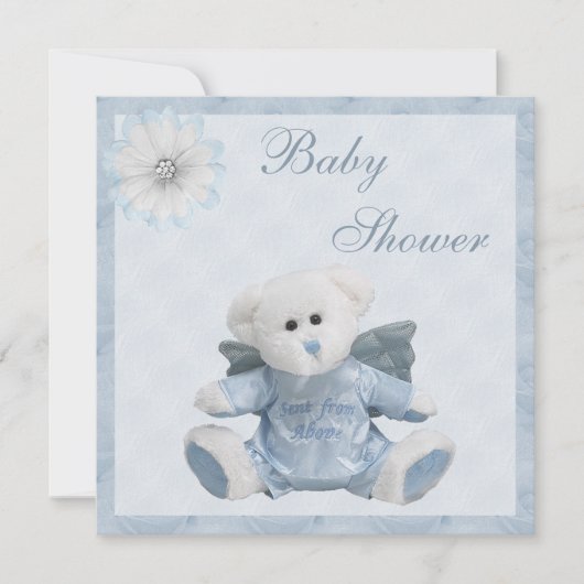 Invitation Envoyé Par Le Baby shower Des Garçons De Teddy D'A (Devant)