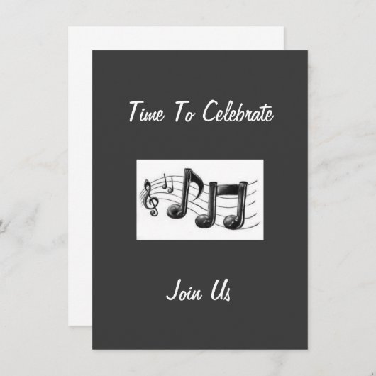 INVITATION ENVOYER DES NOTES MUSICALES À NOS CLIENTS POUR "CÉ (Devant / Derrière)