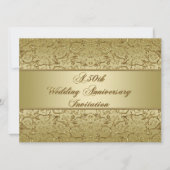 Invitation Épanouir 50e anniversaire de mariage (Devant)