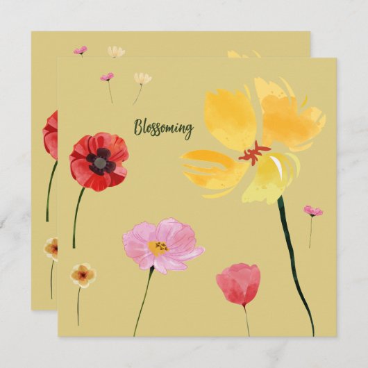 Invitation Épanouissement (Devant / Derrière)