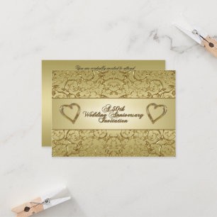 Invitation Épanouissement 50e anniversaire de mariage