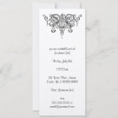 Invitation Épée de justice (avec les échelles) (Devant)