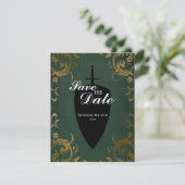 Invitation Épée médiévale Élégant joueur de table à plateau E (Debout devant)