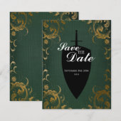 Invitation Épée médiévale Élégant joueur de table à plateau E (Devant / Derrière)