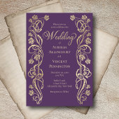 Invitation Épée médiévale royale Rose