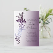 Invitation Épée RPG | Gamer Tabletop Imaginaire de feuilles v (Debout devant)