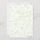 Invitation Éperche verte de Fête des mariées de lingerie surp (Dos)