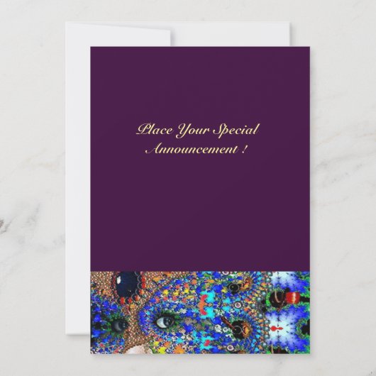 Invitation EPHÉMERAL Sweet 16 Masquerade Ball (Dos)