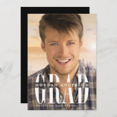 Invitation Epic Grad Vertical Photo Party (Devant / Derrière)