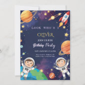 Invitation Epic Outer Space Kids Birthday  (Devant)