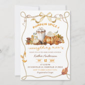 Invitation Épice Citrouille de la coquette de la botte d'auto (Devant)