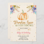 Invitation épice de citrouille et tout ce qui est (Devant / Derrière)