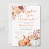 Invitation Épices citrouilles Et Tout Baby shower Agréable (Devant)