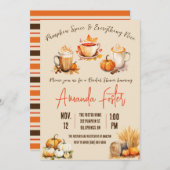 Invitation Épices citrouilles et tout Nice, Fête des mariées (Devant / Derrière)