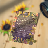 Invitation Épices citrouilles & Tout Nice Baby shower d'autom