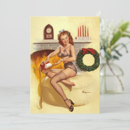 Invitation Épinglette de rembourrage de bas (Debout devant)