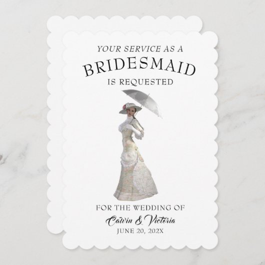 Invitation Époque Victorienne (Devant / Derrière)