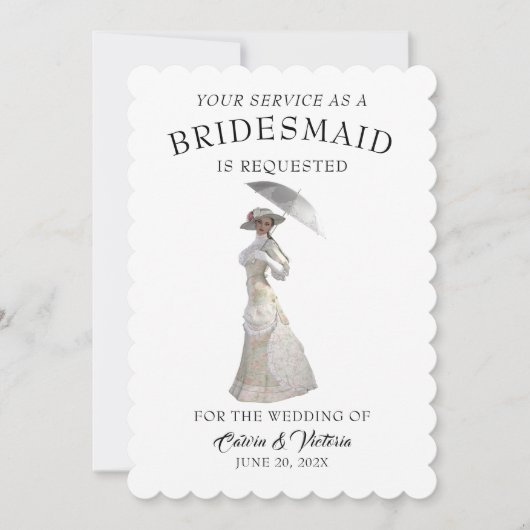 Invitation Époque Victorienne (Devant)