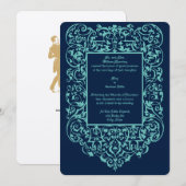 Invitation Époque victorienne 1844 Frontière Ornat Art Nouvea (Devant / Derrière)