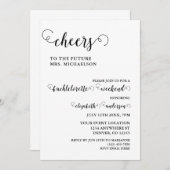 Invitation Épouse À Être Bachelorette (Devant / Derrière)