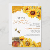 Invitation Épouse à être | Fête des mariées florale de tourne (Devant)