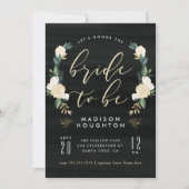 Invitation Épouse Chic Pour Être Calligraphie Fête des mariée (Devant)