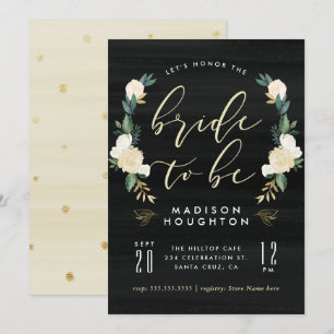 Invitation Épouse Chic Pour Être Calligraphie Fête des mariée