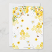 Invitation Épouse chic pour être jaune Fête des mariées flora (Dos)