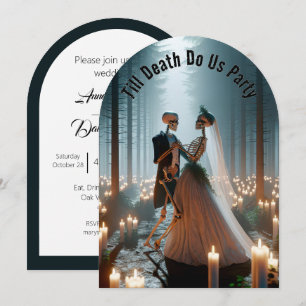 Invitation Épouse de squelette et chambre de Mariage d'Hallow