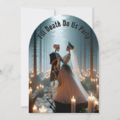 Invitation Épouse de squelette et chambre de Mariage d'Hallow (Devant)