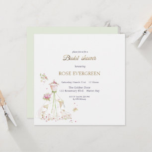 Invitation Épouse en fleur